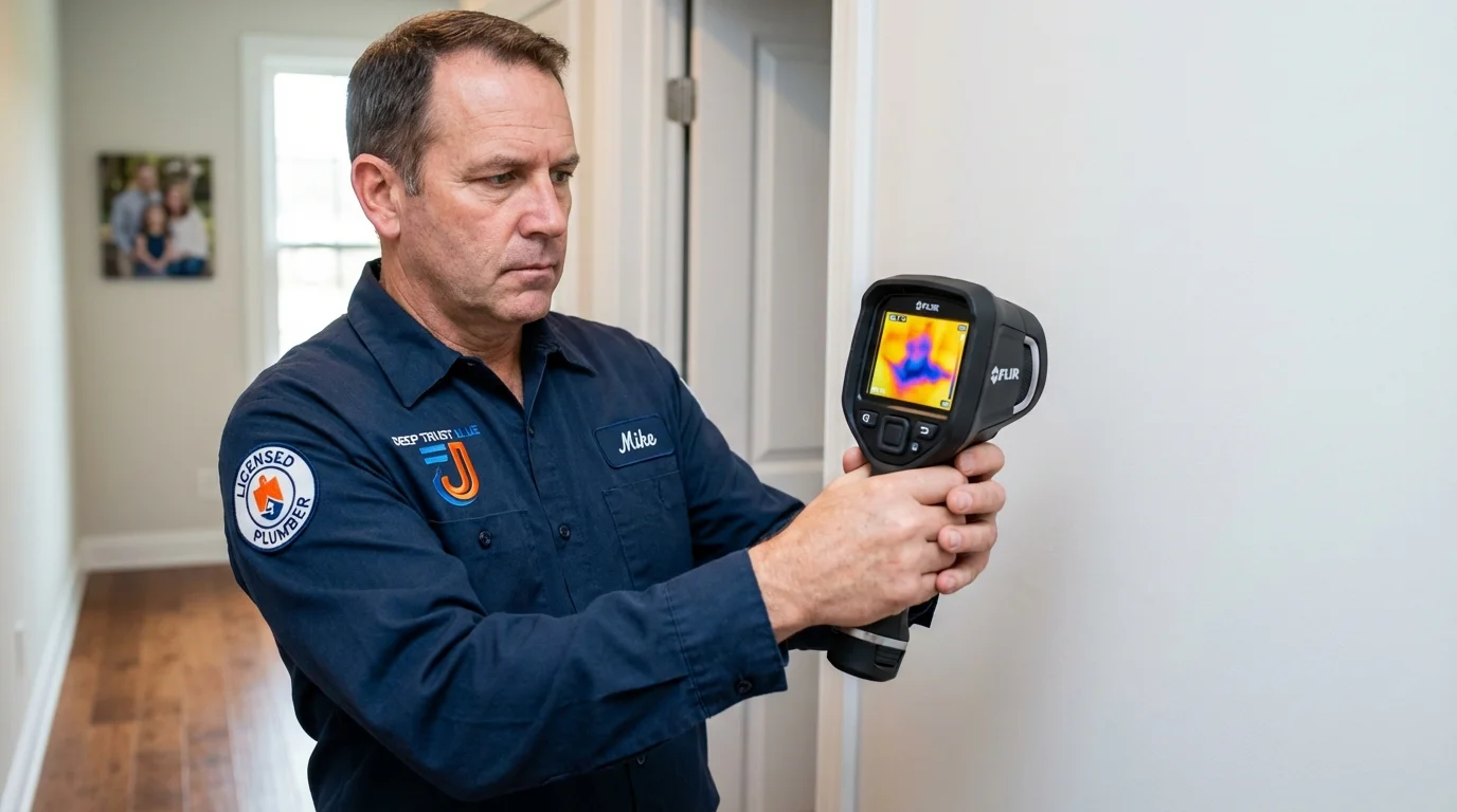 Thermal imaging leak detection by Johns Plumbing LLC in Smithsburg